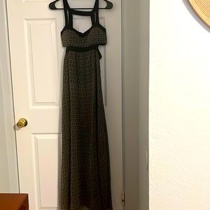Maxi cut out print dress